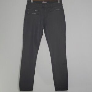 DL1961 pants womens size 27 4 black zipper accents double button cropped skinny